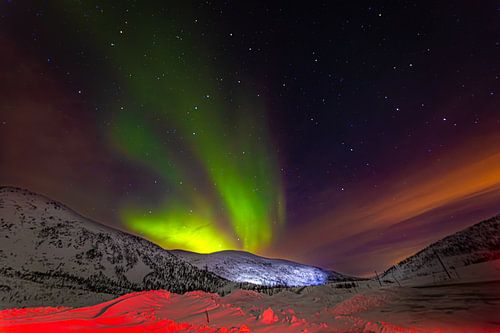 Mefjord bei Sonnenuntergang