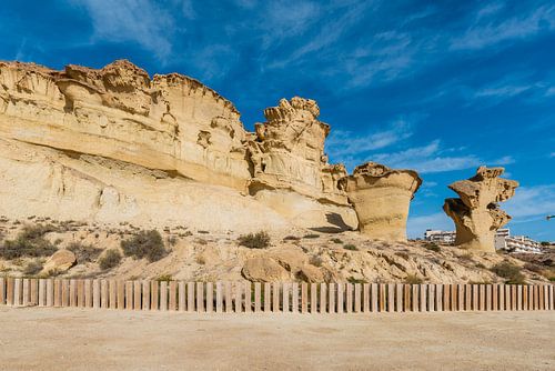 unique erosion/sand sculptures of Bolnuevo in Murcia, Spain