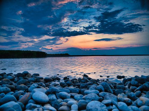 Blaue Stunde am Neusiedler See