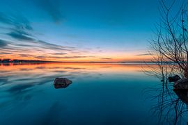 Le romantisme du coucher de soleil au Steinhuder Meer sur Horst Husheer