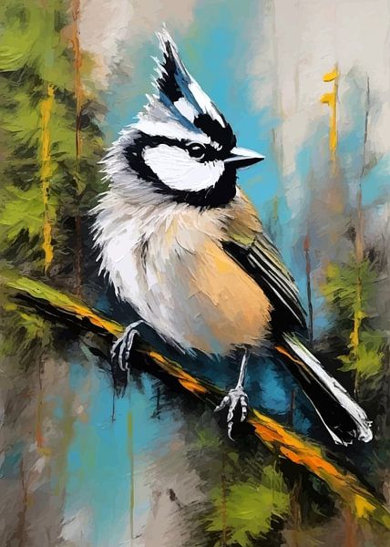 Crested Tit Bird by MIROKKU
