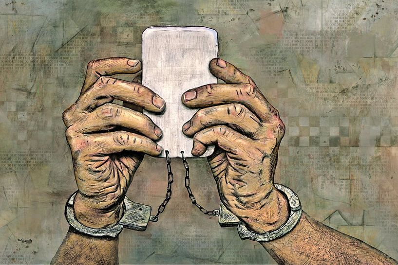 Internet Online verslaving op mobiele telefoons van Stefan teddynash