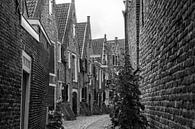 Kuiperspoort Middelburg in zwart wit van Patrick Verhoef thumbnail