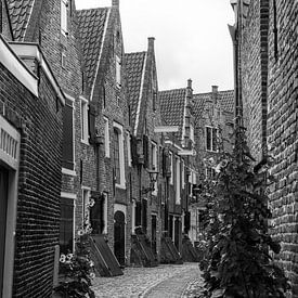 Kuiperspoort Middelburg en noir et blanc sur Patrick Verhoef