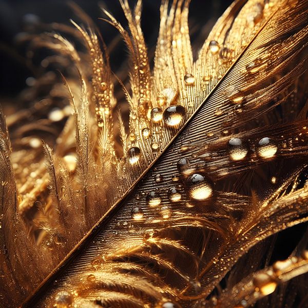 Golden feather by Jessica Berendsen