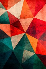 Buntes abstraktes geometrisches Muster von Art & Soul Creations