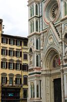 Kathedrale auf einem Platz in Florenz, Italien