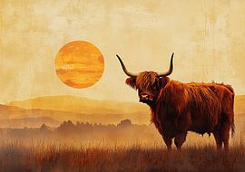 Wild pasture: Highland cow in her element by Niklas Maximilian