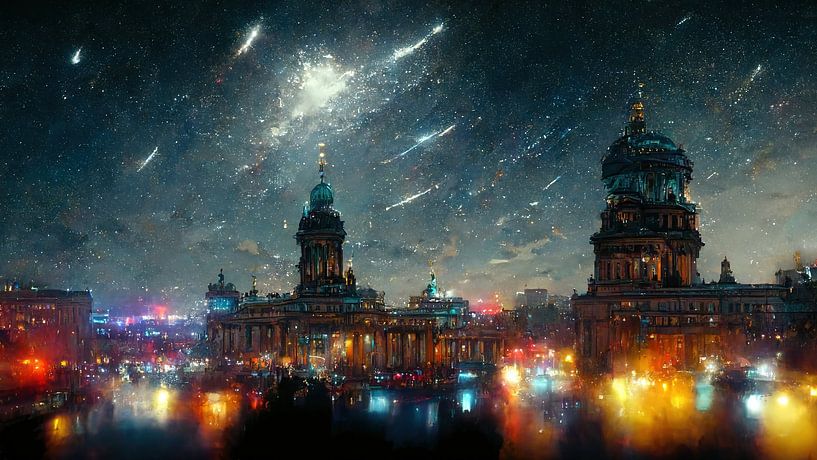 Ville dans la nuit par Denny Gruner