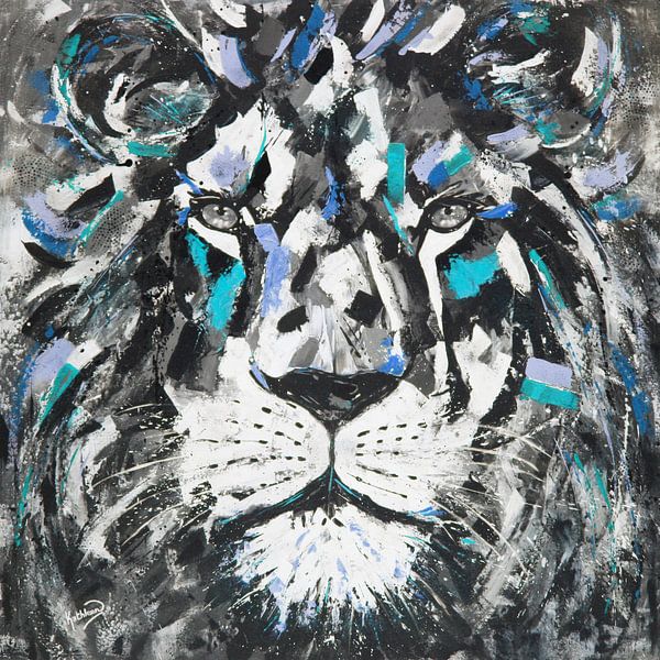 De Gladiator Leeuw van Kathleen Artist Fine Art