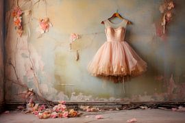 Verlaten plekken, oude villa, ballerina kamer van BowiScapes - Fine Art en Urban Wandkunst