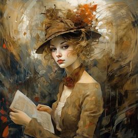 Porträt "Nimm mich mit ins Wunderland" von Carla Van Iersel