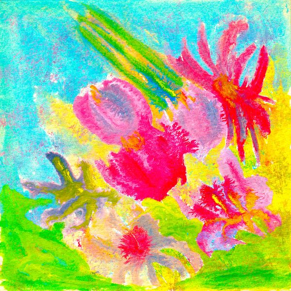 EH PAINTING ART 1993** #0511 Water plants2 Liveliness by Willem Hartgers