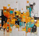 Color composition from lines and areas No. 4 by Claudia Neubauer thumbnail