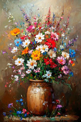 Blumenstrauß Vase