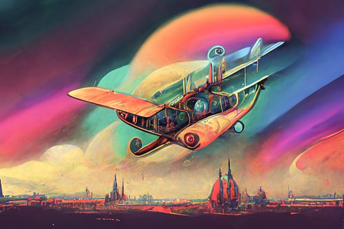 Buitenaardse fantasie, psychedelische dromen en vliegend tuig