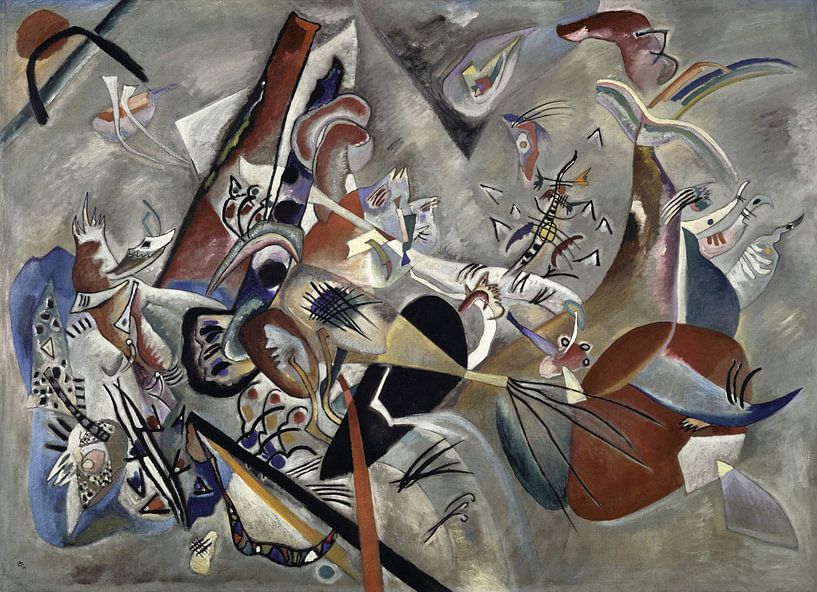 Dans le gris, Wassily Kandinsky par Des maîtres magistraux
