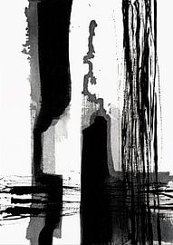 noir blanc encre abstrait sur Ela Szczepaniak