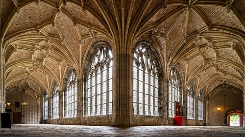 Gotische kloostergang, abdij Middelburg