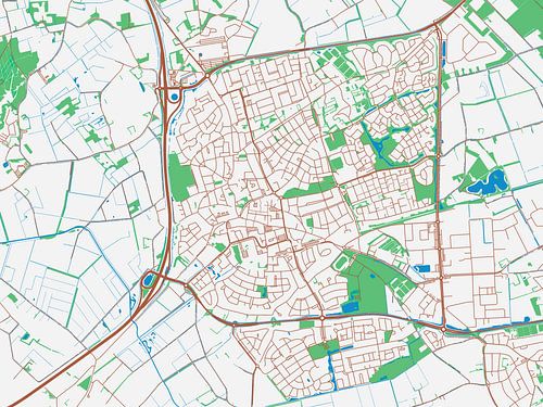 Carte de Uden dans le style Urban Ivory