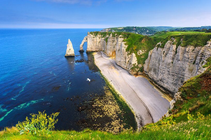 l'Aiguille in Etretat, Normandie, Frankreich von Henk Meijer Photography