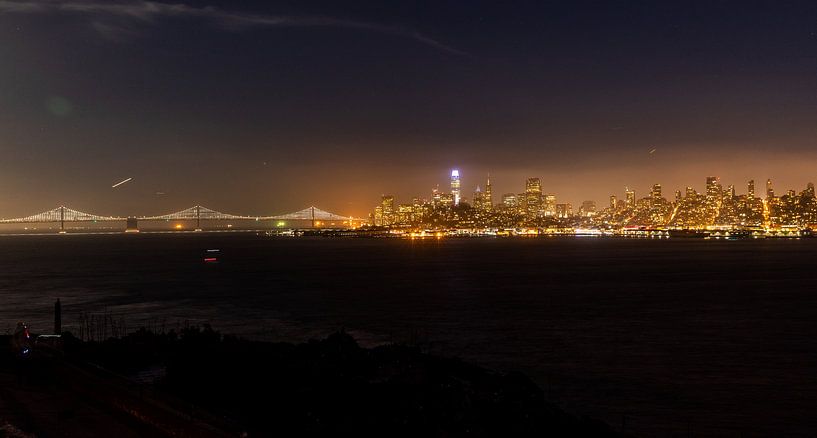 San Francisco in de nacht van Martijn Bravenboer