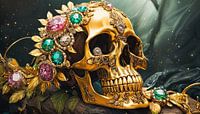 Tête de mort avec diamants