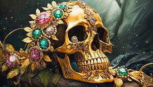 Totenkopf mit Diamanten