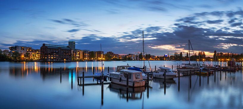 Berlin - Rummelsburg Bay in the blue hour by Frank Herrmann