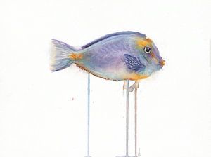 Tropische vis in aquarel van Atelier DT