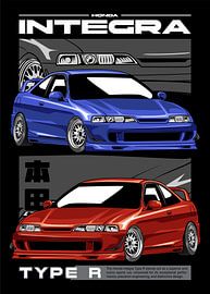 Honda Integra Typ R DC2 JDM Auto von Adam Khabibi