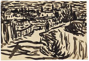 Der Stadtrand von Dresden, ERNST LUDWIG KIRCHNER, Um 1907