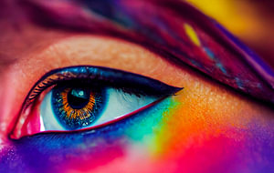 Colorpainting Auge Illustration