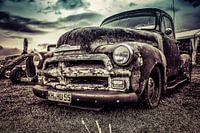 Chevrolet-Aufnahmeweinlese und rostig