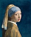 Fille avec la boucle d'oreille en perle - Johannes Vermeer par Marieke de Koning Aperçu