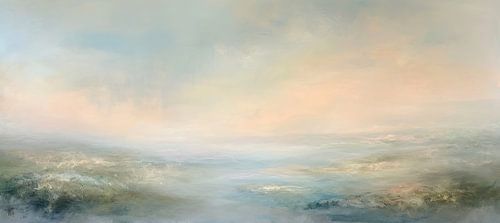 Paysage abstrait Pastel