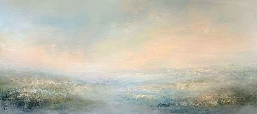 Abstract Landscape Pastel by Art Whims