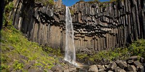 Svartifoss waterval IJsland van Menno Schaefer