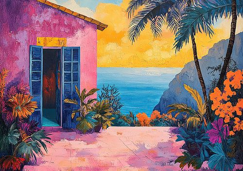 Matisse inspired sea sea view