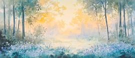 Fairytale forest in the morning light by Poster Art Shop