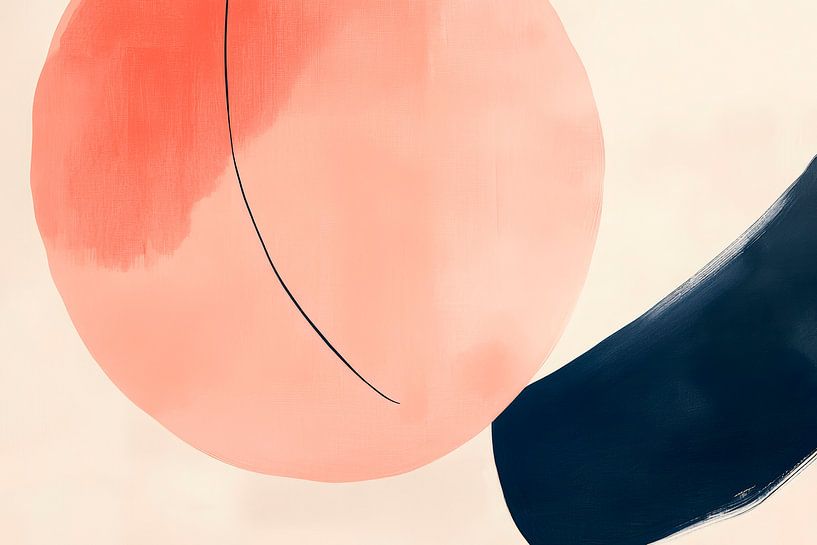 Abstrakte Komposition in sanften Farben von Poster Art Shop