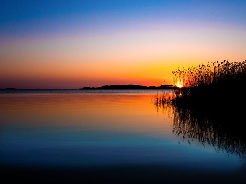 Zonsondergang aan het meer van Max Steinwald