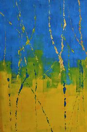 Kinetification - Yellow and blue von SYLCo contemporary art