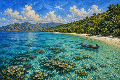 Het eiland Kepa, Alor