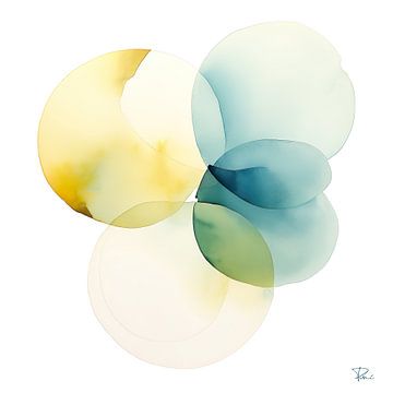 Watercolor circles van Lauri Creates