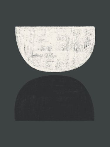 Demi cercle sur noir