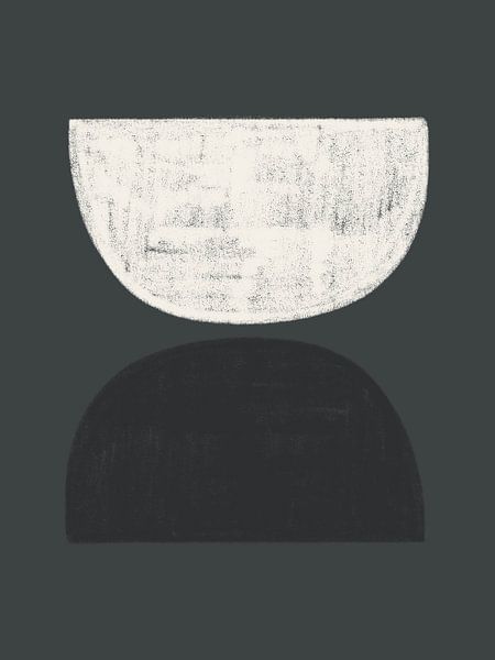 Halbkreis auf Schwarz von Bohomadic Studio