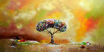 Dream Tree van Gena Theheartofart