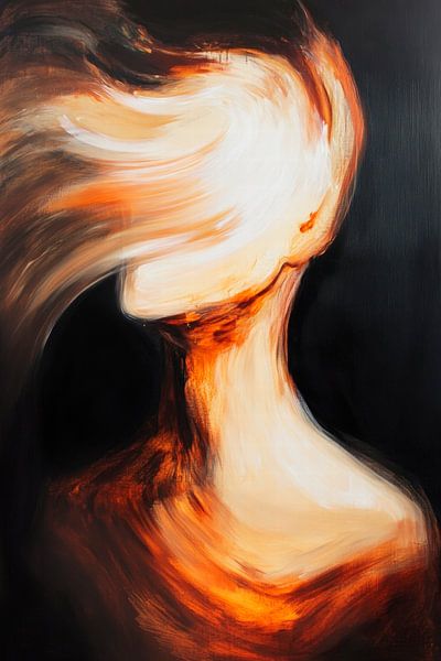 Gesichtslos in Bewegung – Abstrakte Kunst von Poster Art Shop