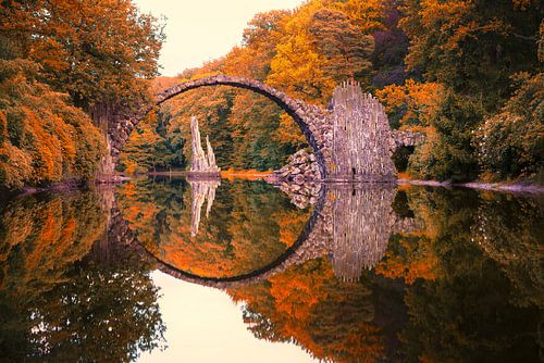Pont Rakotz en Allemagne.